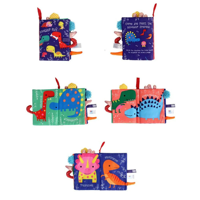 Dinosaur Fun – Soft Crinkle Cloth Book for Babies