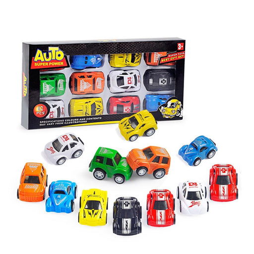 Pack of 10 Pcs Set - Mini Pull Back Auto Racing