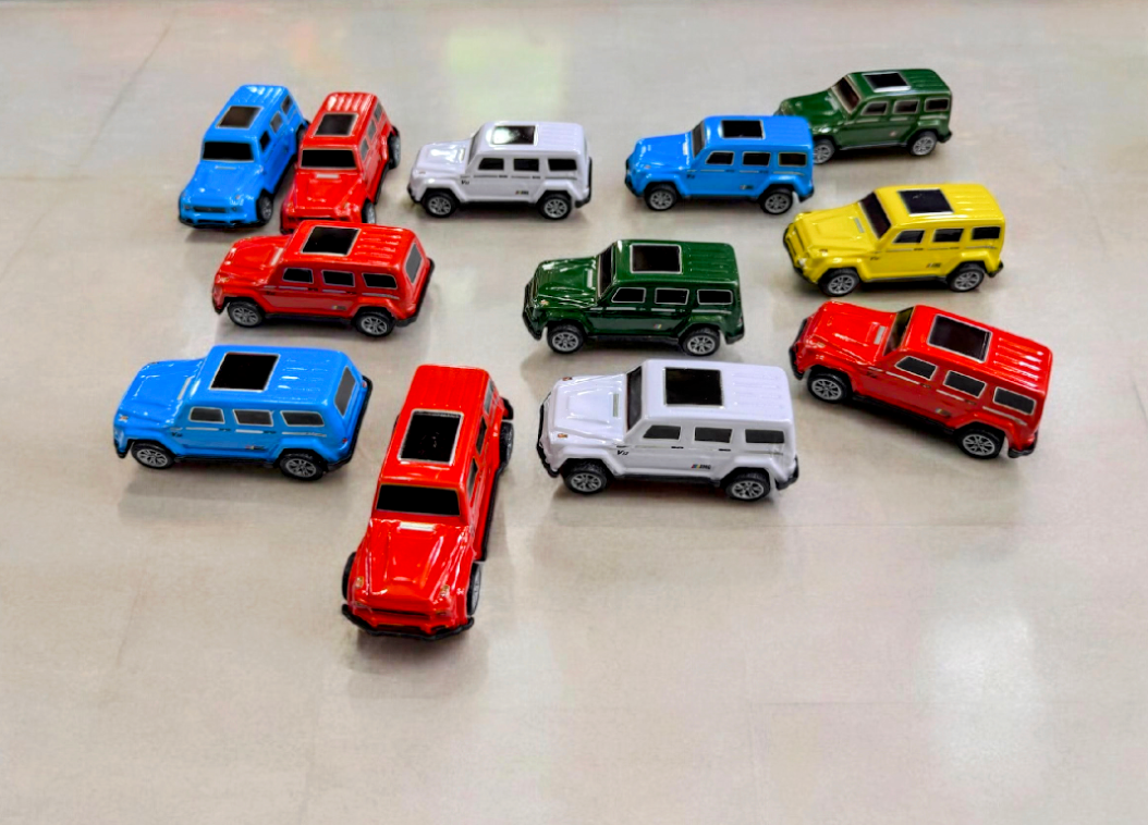 Pack of 12 Mercedes Benz AMG Tin Metal Body