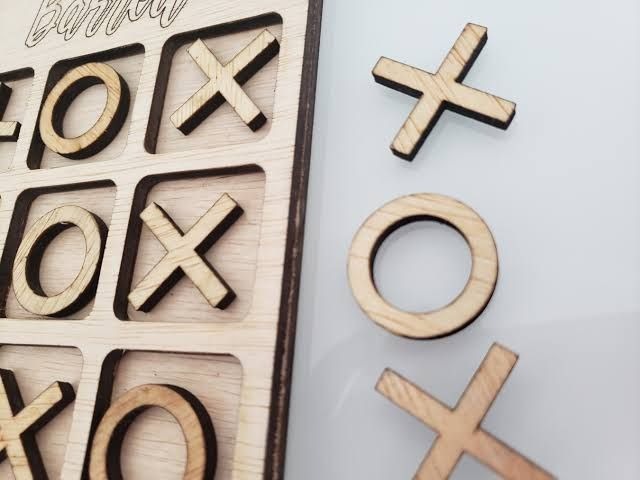 Super Fun Tic Tak Toe Wooden Board Game