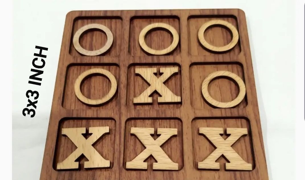 Super Fun Tic Tak Toe Wooden Board Game